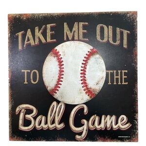 Take Me Out the the Ball Game Wall Decor